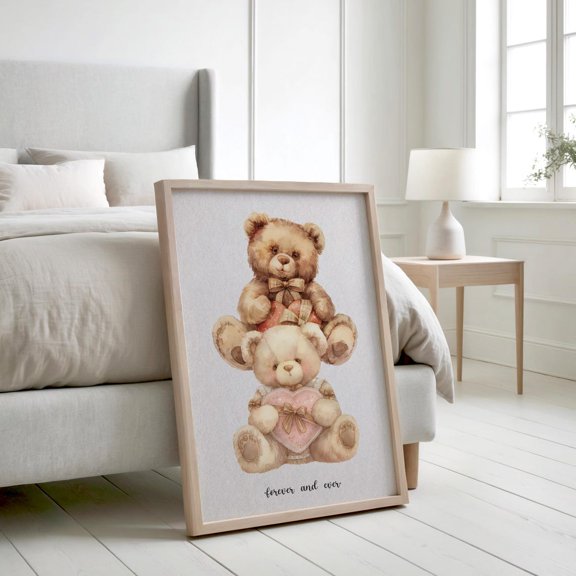 Forever And Ever Teddy Bears Unframed Paper Print