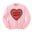 thumbnail image 1 of Forever Annoyed Heart Crewneck Sweatshirt X-Large Pink, 1 of 1