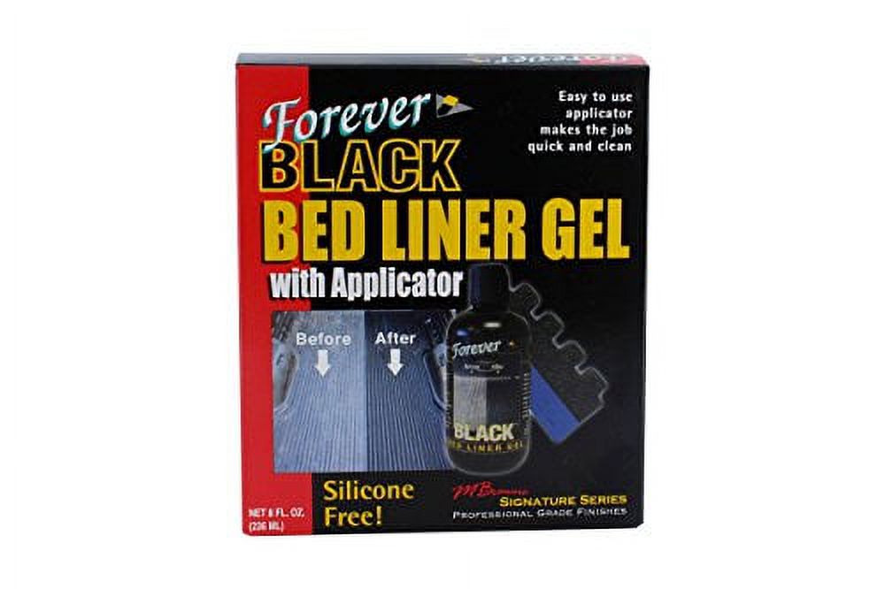 Forever BLACK Truck Bed Liner Gel w/ foam applicator