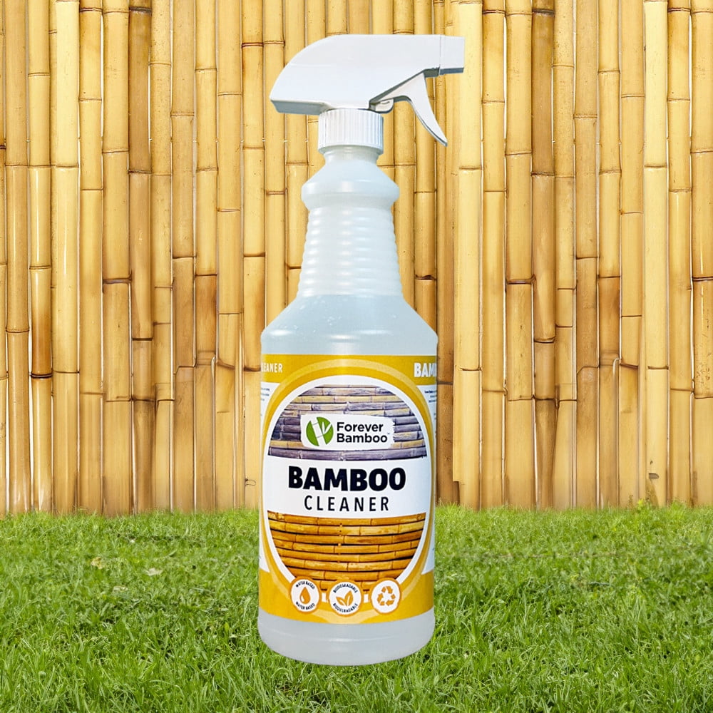 Forever Bamboo Cleaner 32 oz. Clear Water-Based All-Purpose, Antifungal Cleaning Formula Eco-Friendly Exterior Wood Sealer