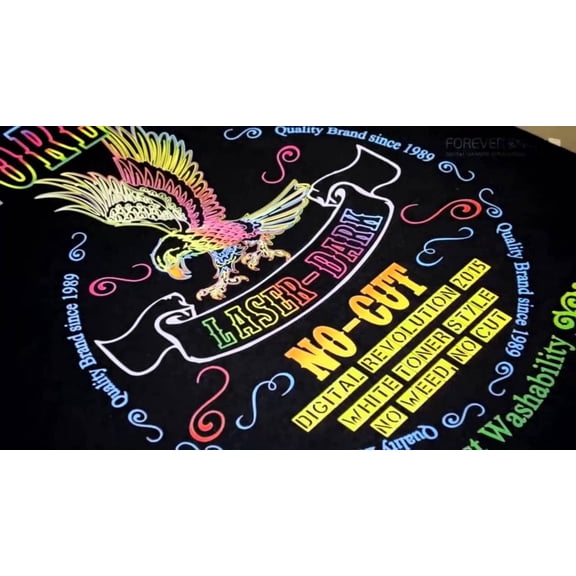 Forever Brand Laser Dark No-Cut Low Temp Heat Transfer Paper 11" x 17" - 25 Sheets