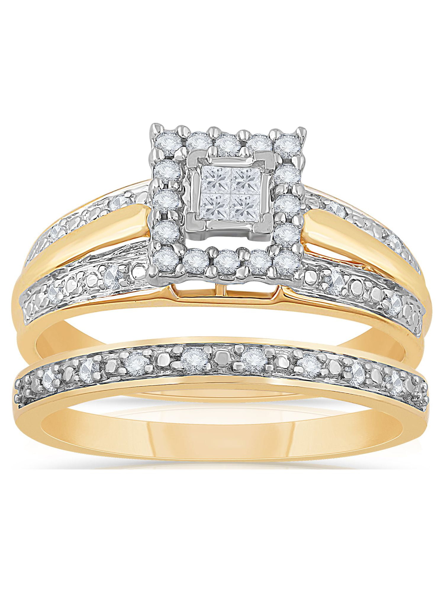 Forever Bride 1/3 Ct. T.W. Diamond Engagement Ring, 10K Yellow Gold