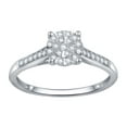 thumbnail image 1 of Forever Bride 1/5 Carat T.W. Diamond Sterling Silver Composite Bridal Set (J, I3), 1 of 5