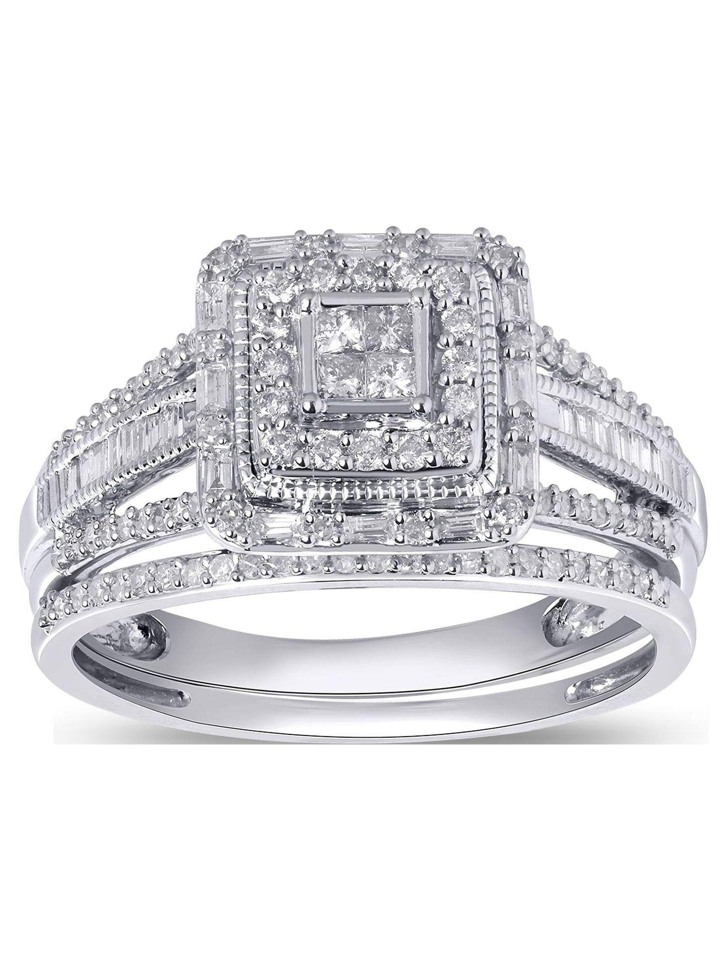 Forever Bride Cushion Cut Diamond Engagement Ring, 1/2 ct. t.w, 10K White Gold