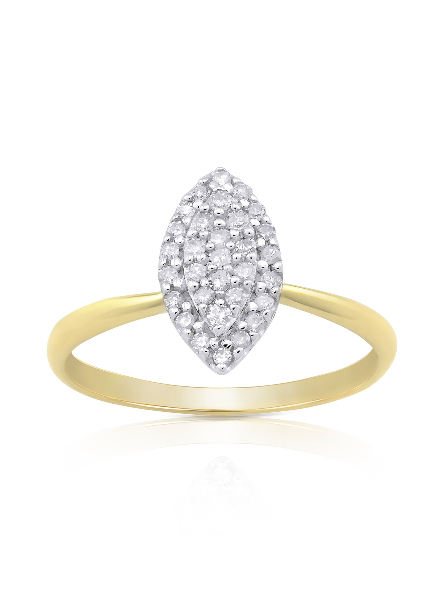 UNBRANDED Forever Bride Solitaire Ring with 0.18 Carat T.W. Diamond in 10K Yellow Gold For Women