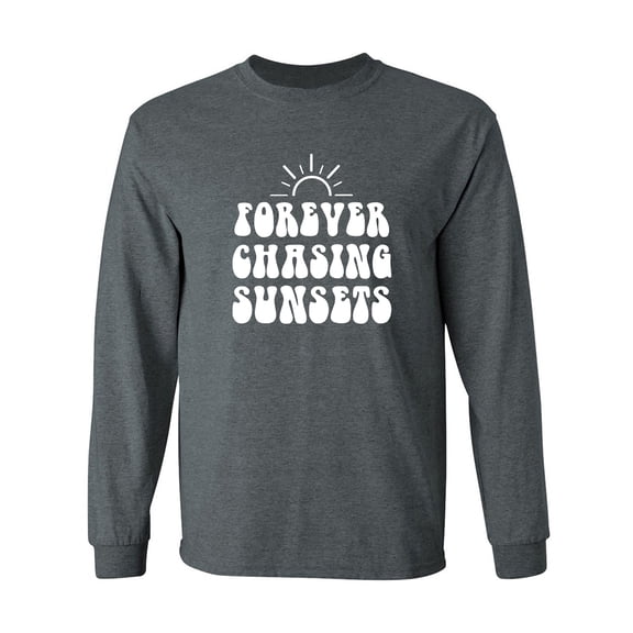 Forever Chasing Sunsets Adult Long Sleeve T-shirt