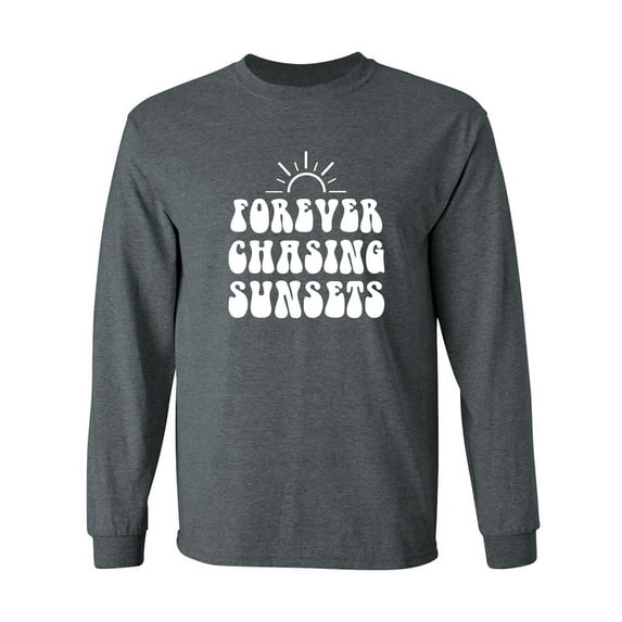 Forever Chasing Sunsets Adult Long Sleeve T-shirt