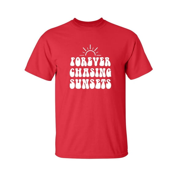 Forever Chasing Sunsets Adult Short Sleeve T-shirt