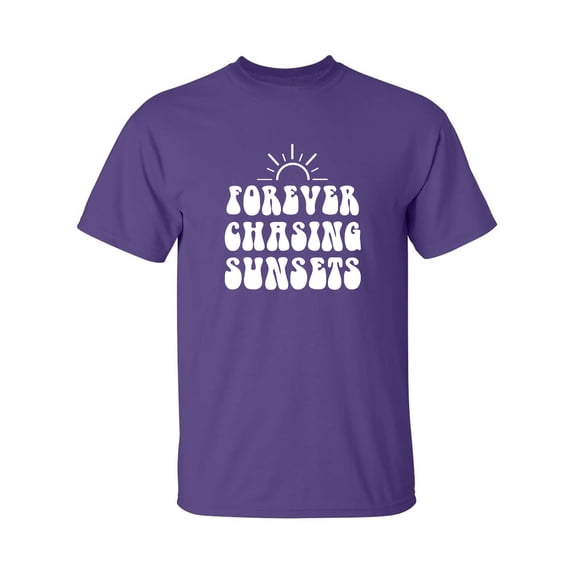Forever Chasing Sunsets Adult Short Sleeve T-shirt