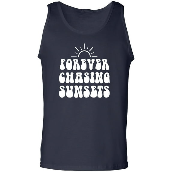 Forever Chasing Sunsets Adult Tank Top