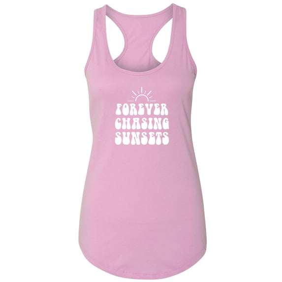 Forever Chasing Sunsets Racerback Tank
