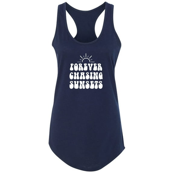 Forever Chasing Sunsets Racerback Tank