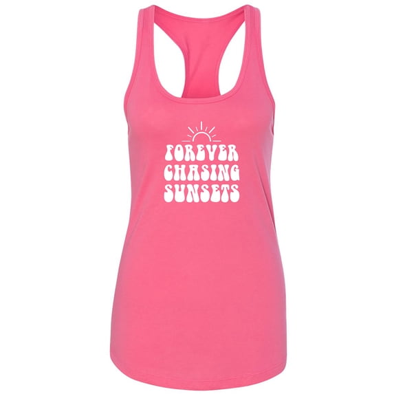 Forever Chasing Sunsets Racerback Tank