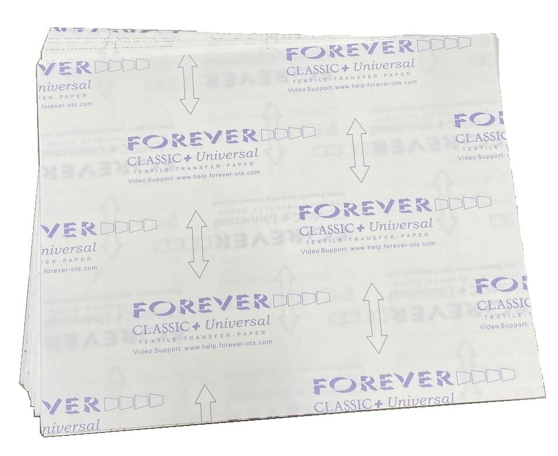 Forever Classic+ Universal Laser Heat Transfer Paper 11X17 - 25 Sheets