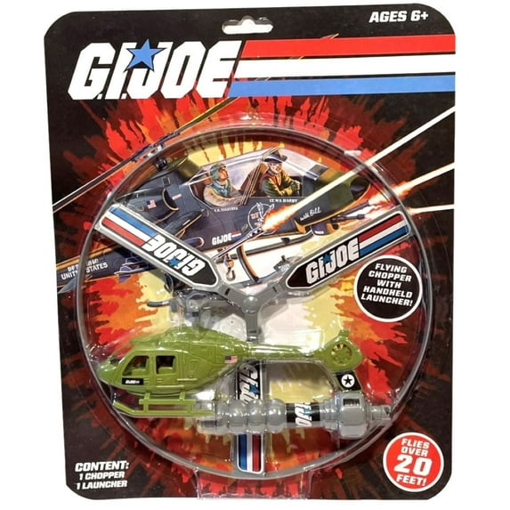 Forever Clever G.I. JOE Flying Chopper with Handheld Launcher!