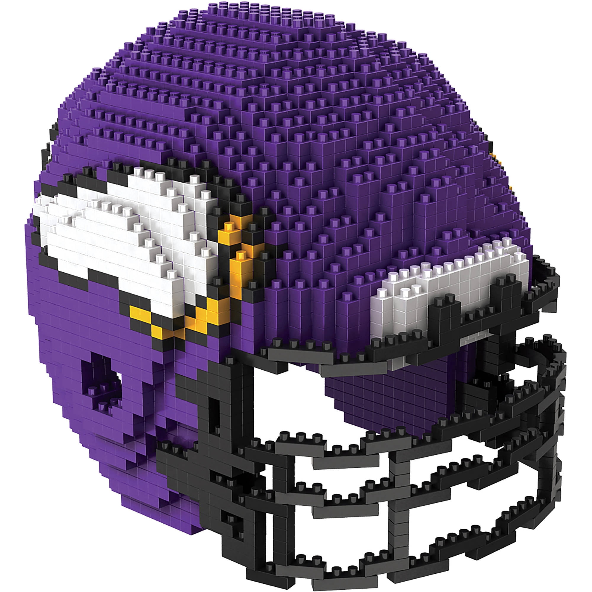 Forever Collectibles 3D BRXLZ Mini Helmet, Minnesota Vikings 