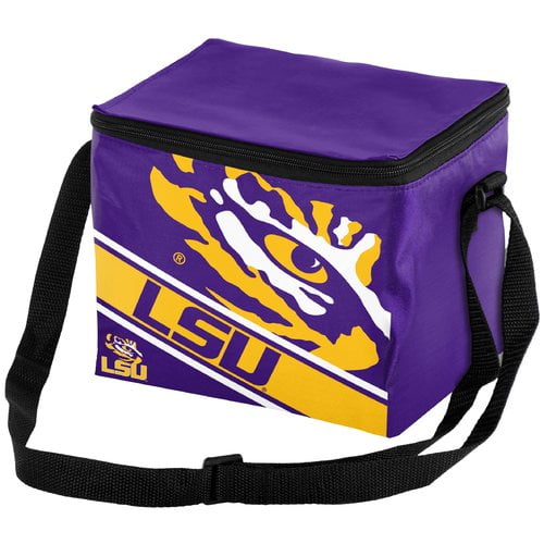 Forever Collectibles Big Logo Stripe 6 Pack Cooler, Louisiana State