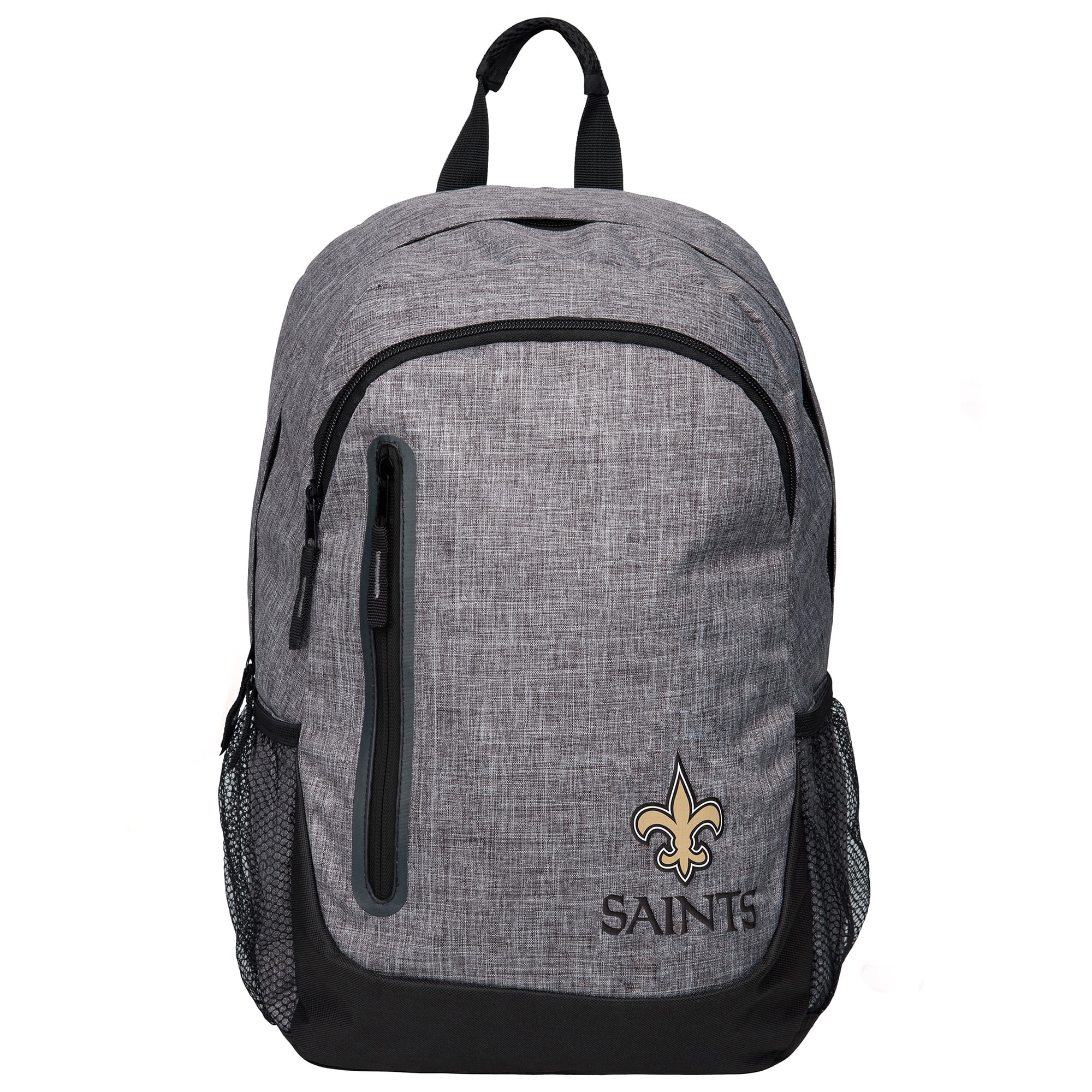 Forever Collectibles - Heather Grey Bold Color Backpack, New Orleans Saints  