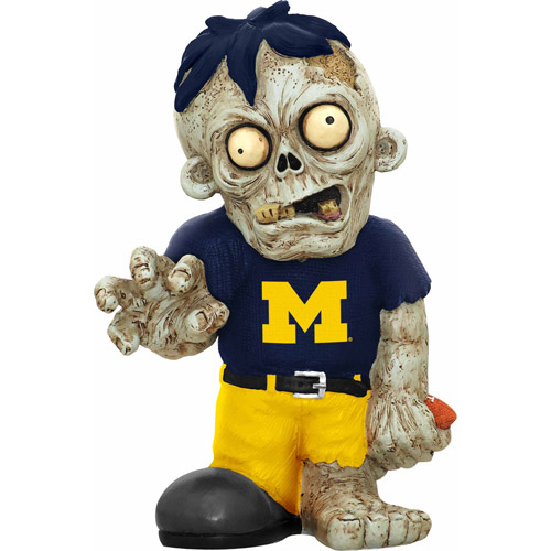 Forever Collectibles NCAA Resin Zombie Figurine, University of Michigan