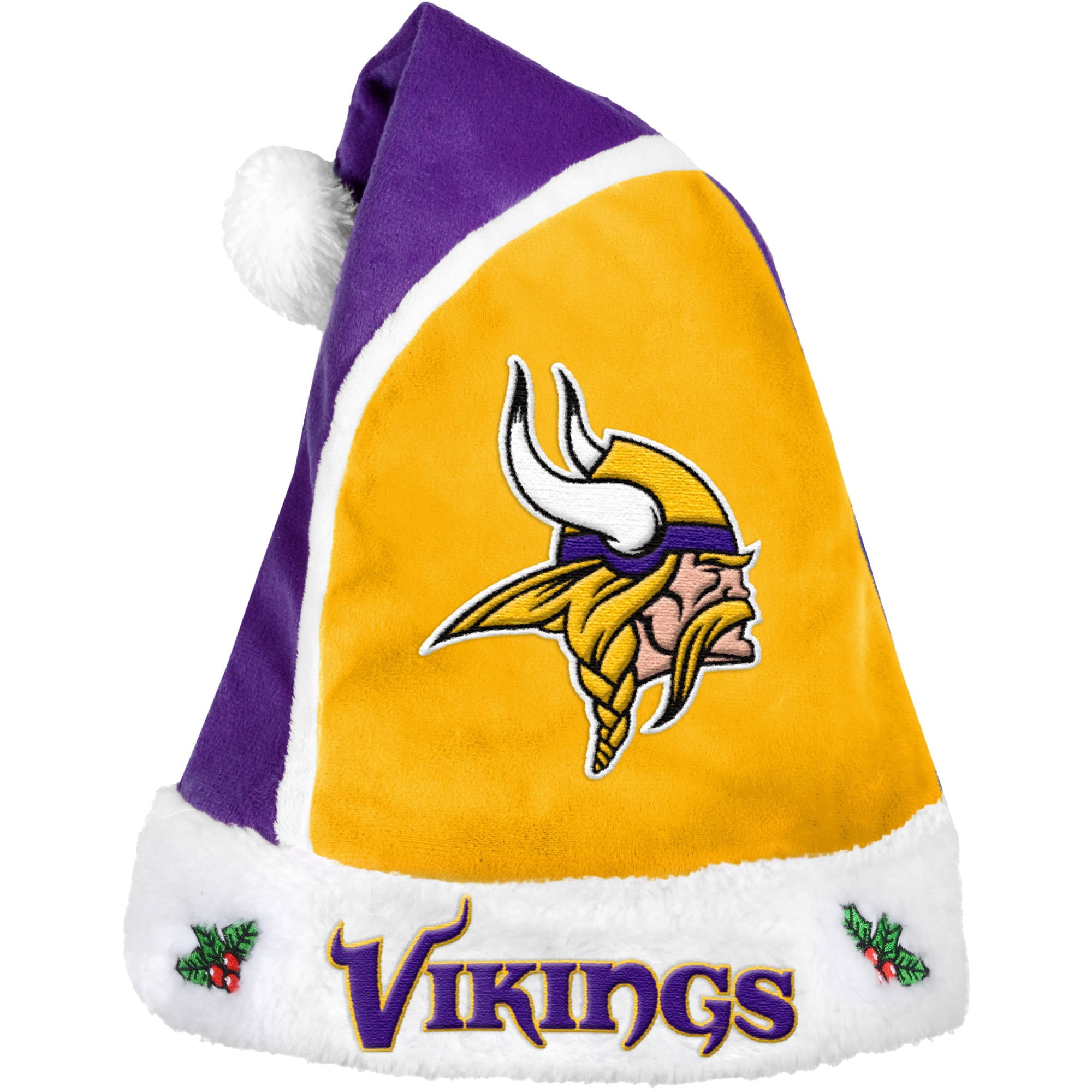 Forever Collectibles NFL 2015 Santa Hat, Minnesota Vikings 