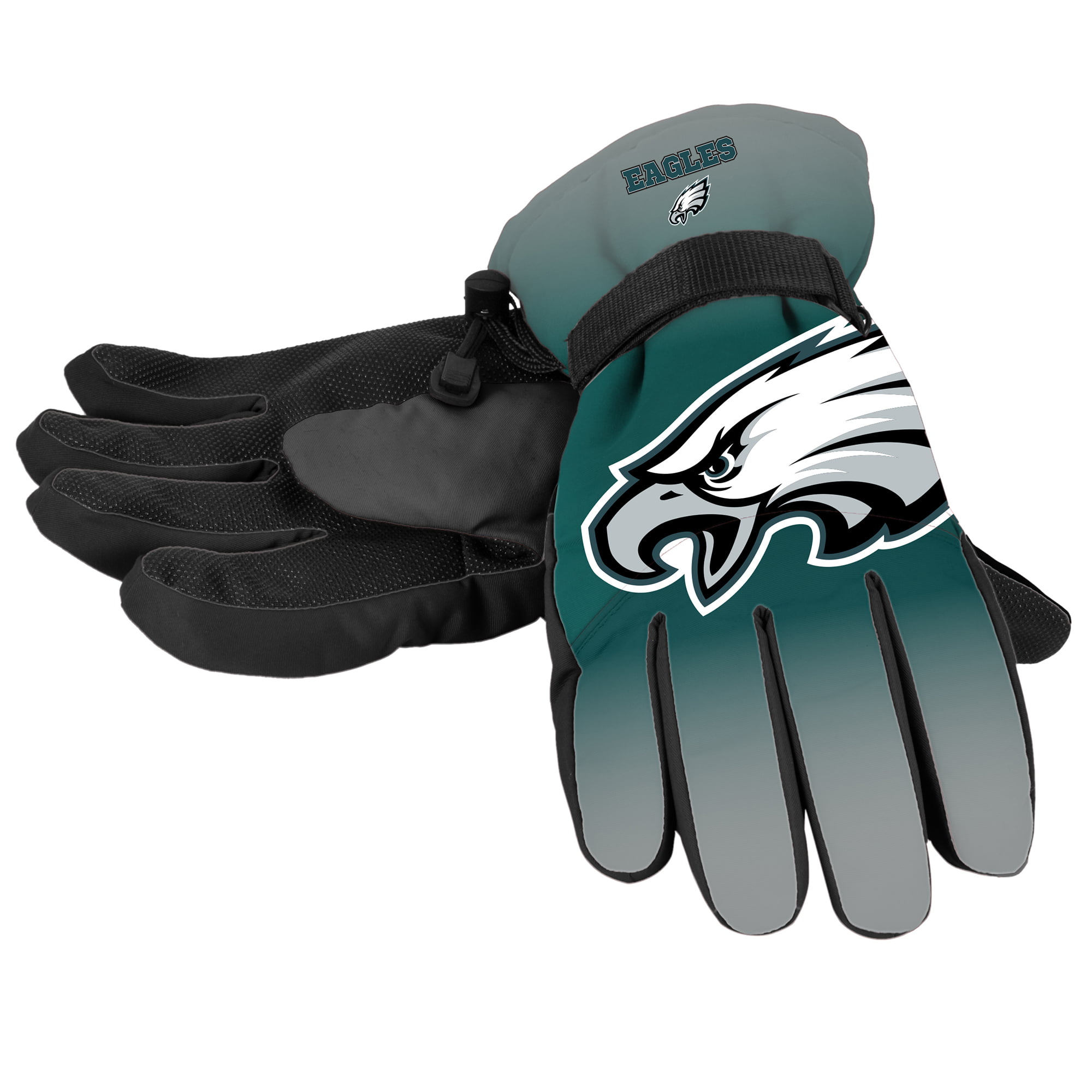 Forever Collectibles - NFL Gradient Big Logo Insulated Gloves-Small/Medium, Philadelphia  Eagles 