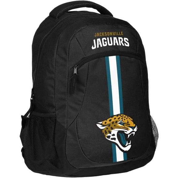 Forever Collectibles NFL Jacksonville Jaguars Action Stripe Logo Backpack