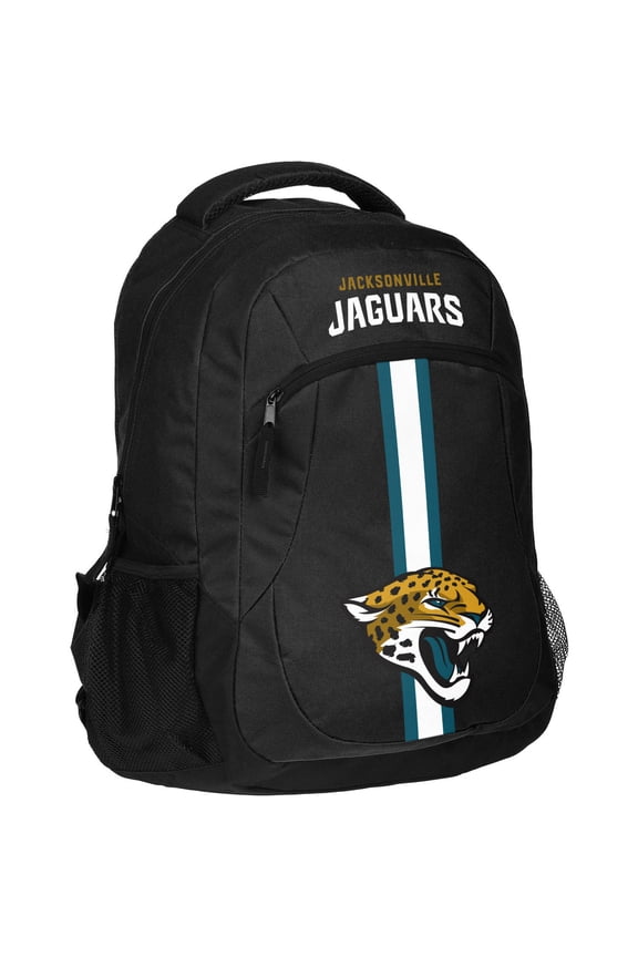 Forever Collectibles NFL Jacksonville Jaguars Action Stripe Logo Backpack