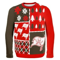 Forever Collectibles Tampa Bay Buccaneers Busy Block NFL Ugly Sweater X-Large Unisex