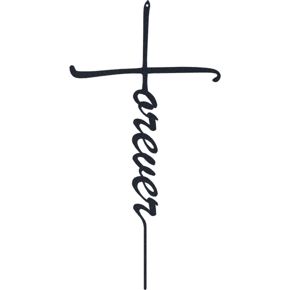 Forever Cross - Metal Wall Art