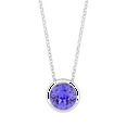 thumbnail image 1 of Forever Crystals Adjustable Grace Necklace Sapphire, 1 of 1