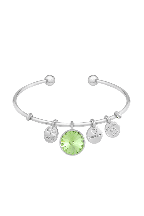 s Bracelet Lifestones Memoir Bangle Peridot August