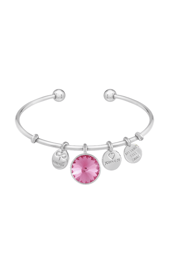 s Bracelet Lifestones Memoir Bangle Rose October