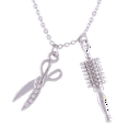 thumbnail image 1 of Forever Crystals Pendant Beautician Comb Scissors Crystal, 1 of 1