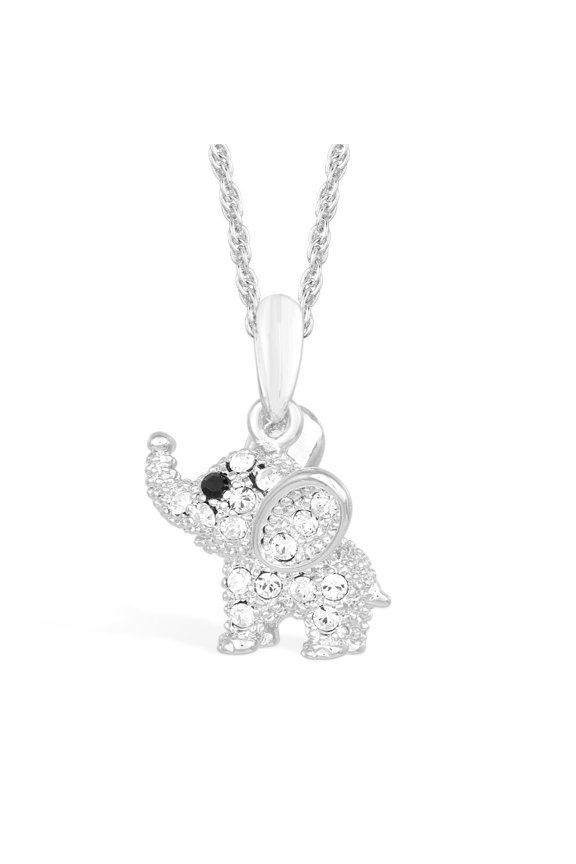 s Pendant Elephant Trunk Up Crystal
