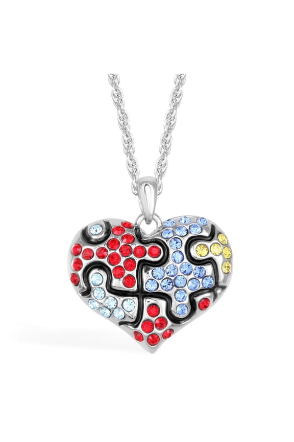 s Pendant Embrace The Amazing Heart Autism Awareness Multi