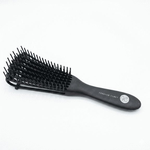 Forever Curly FlexiPro Detangling Hair Brush for Curly, Coily & Wavy Hair (H496-Black)