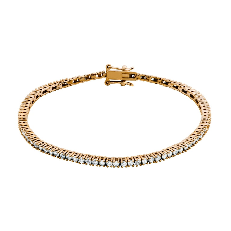 Circle Bar Design Necklace Gold-plated Sterling Silver with Cubic Zirconia Circle Bar Design Necklace Gold-plated Sterling Silver with Cubic Zirconia