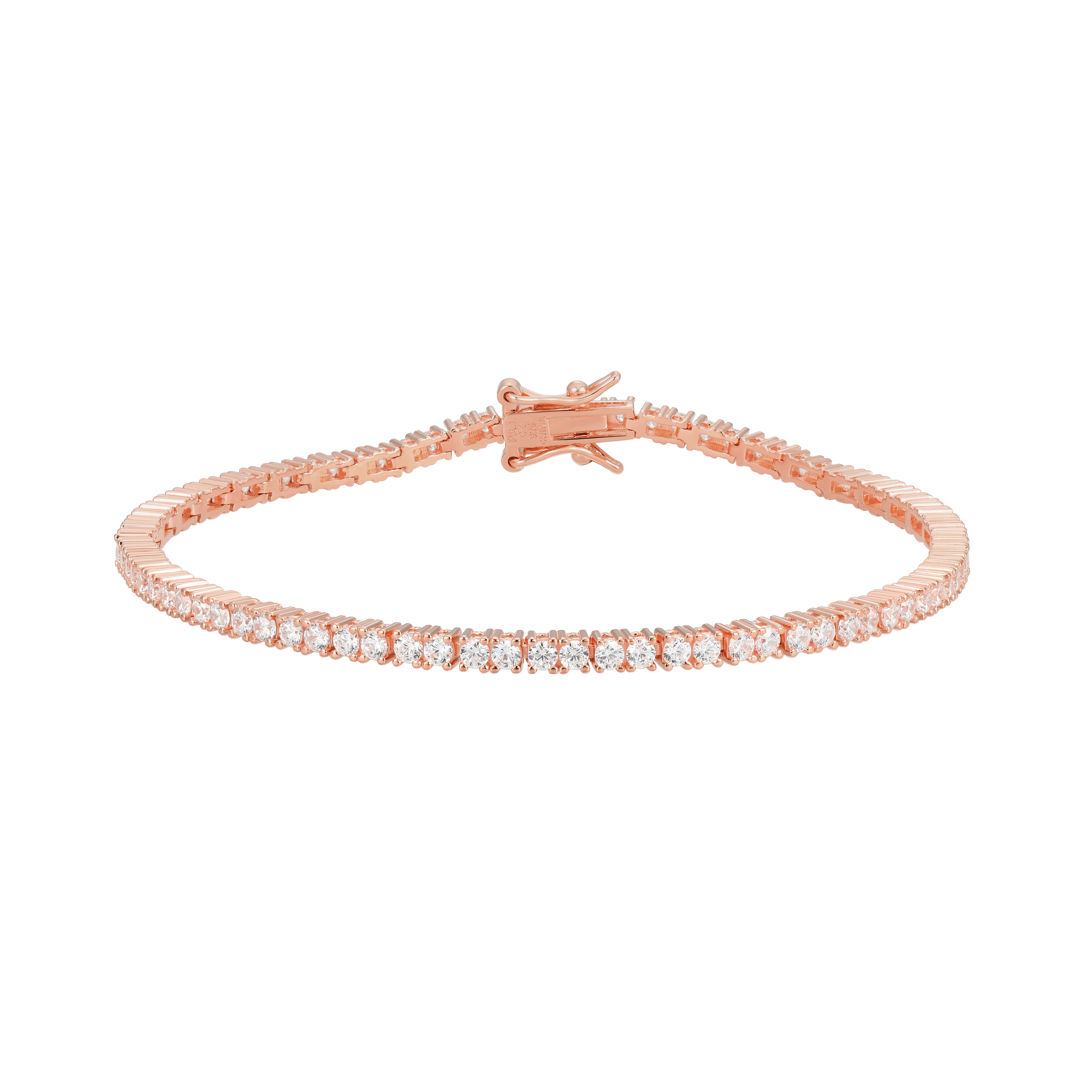 R*︎様 ブレスレット 14k Forever Facets 2mm Cubic Zirconia Tennis Bracelet in 14k Rose Gold