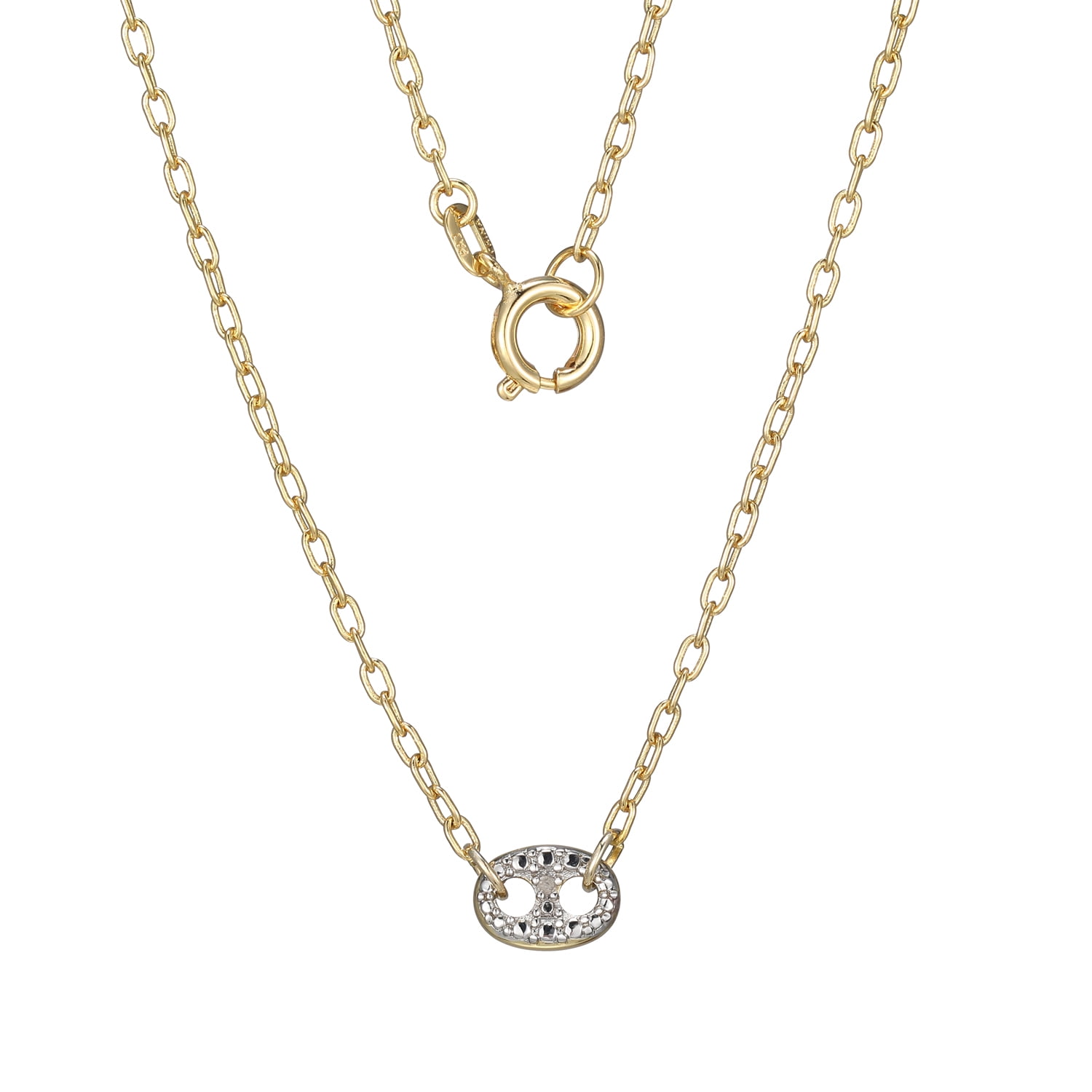Forever Facets Diamond Accent Mariner Necklace