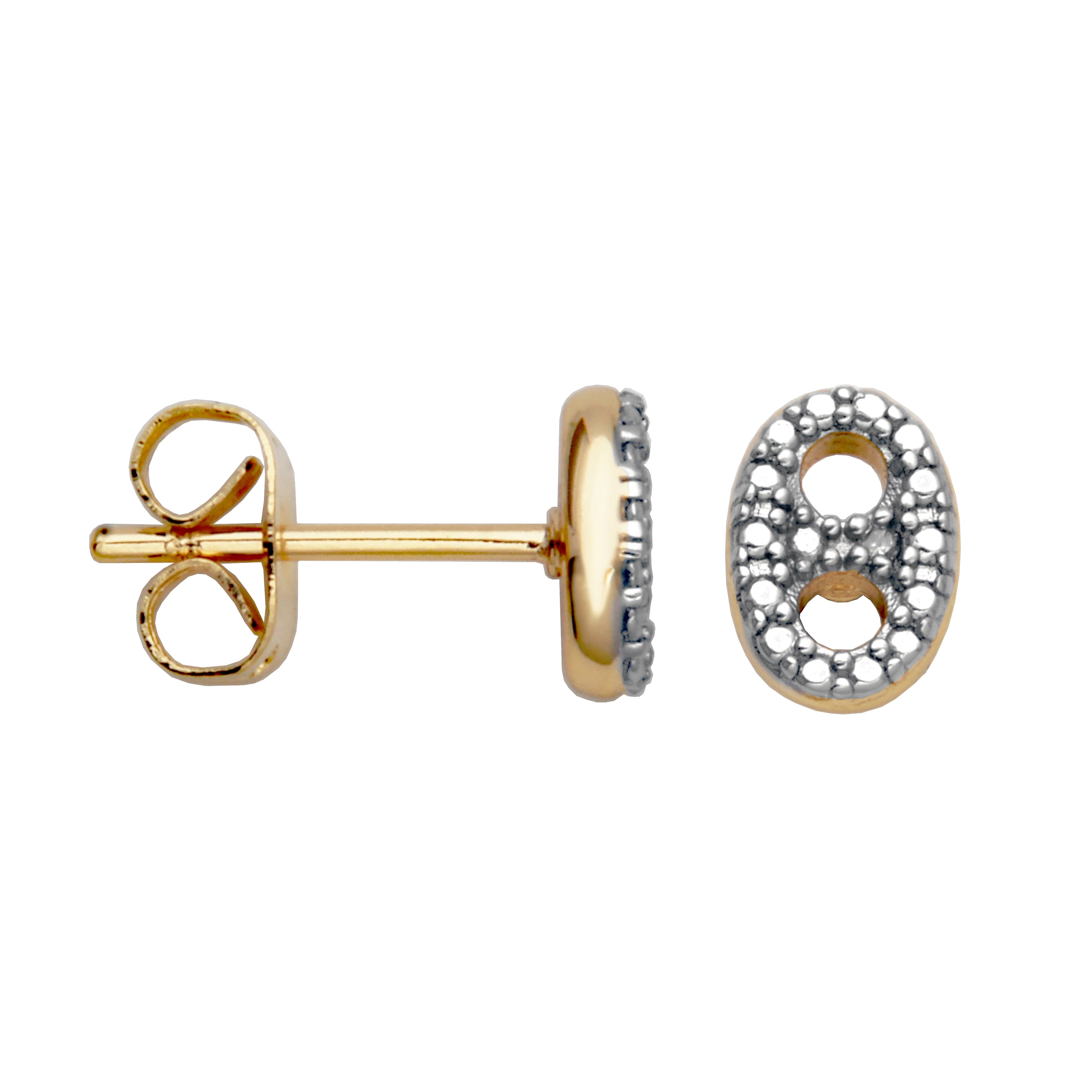 Forever Facets Diamond Accent Mariner Stud Earrings