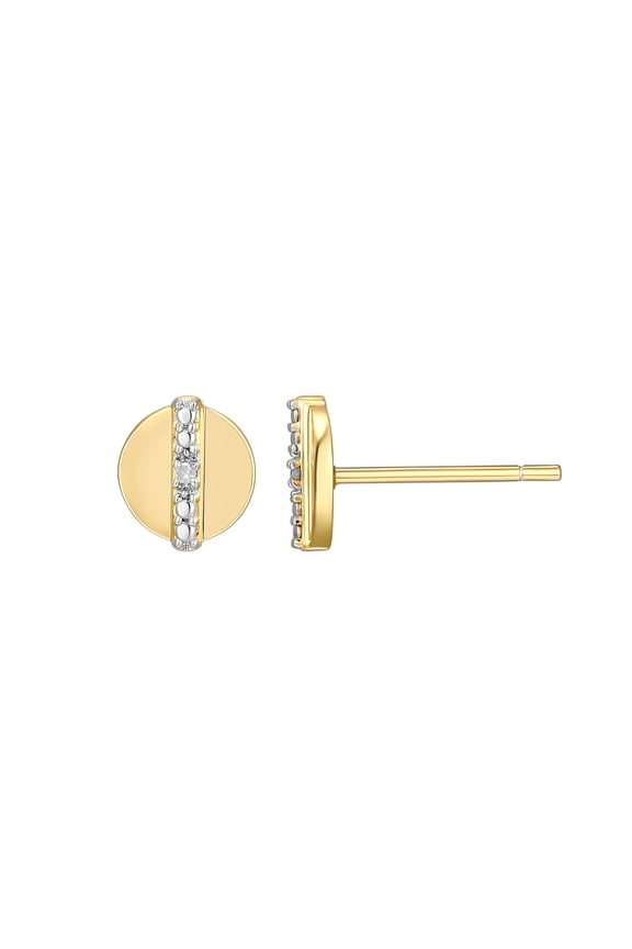 Diamond Accent Round Stud Earrings