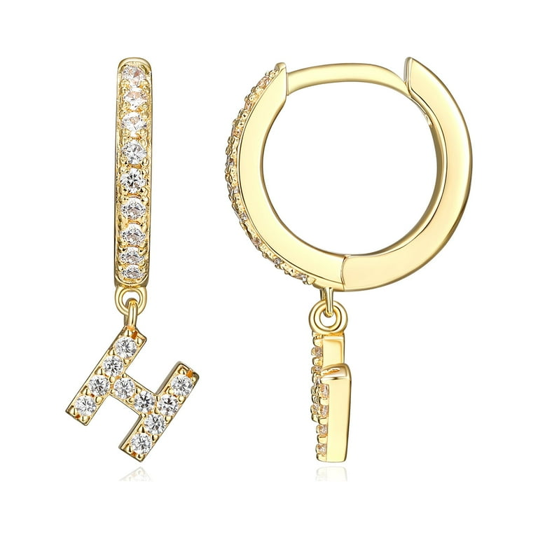 TATIANA☆Lettering Pearl Heart Hoop Earring 타티아나 주얼리 - Lettering Pearl Heart Hoop Earring EC1948