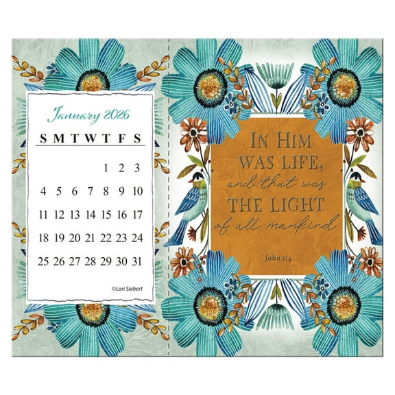 Forever Faithful 2026 Postcard Desk Calendar, (Paperback)