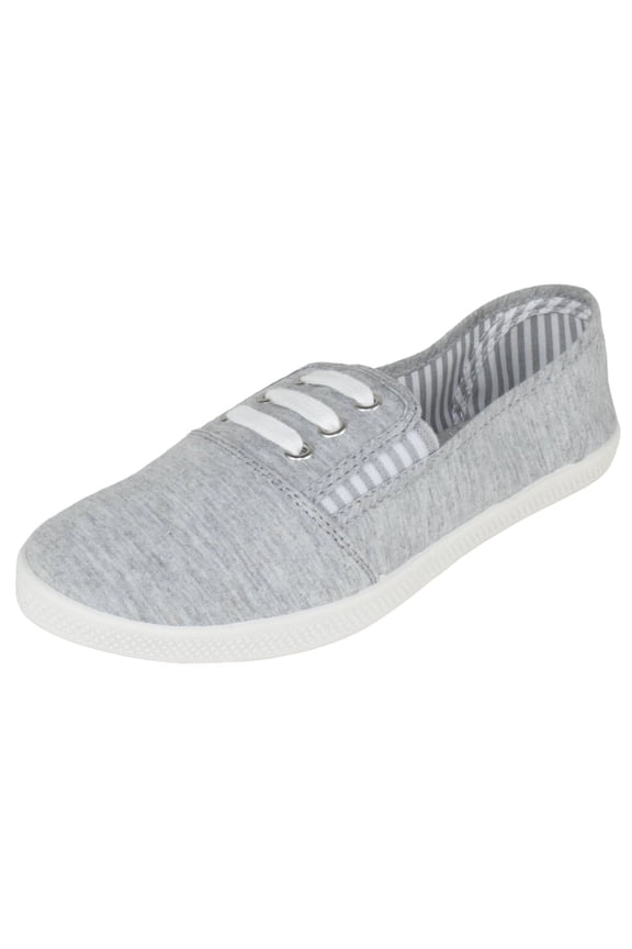 Flat Women's Shoes Linen Canvas Slip-On Sneakers Lace Up Loafers Comfortable Fashion Sneakers Always-02 Light Gray 9