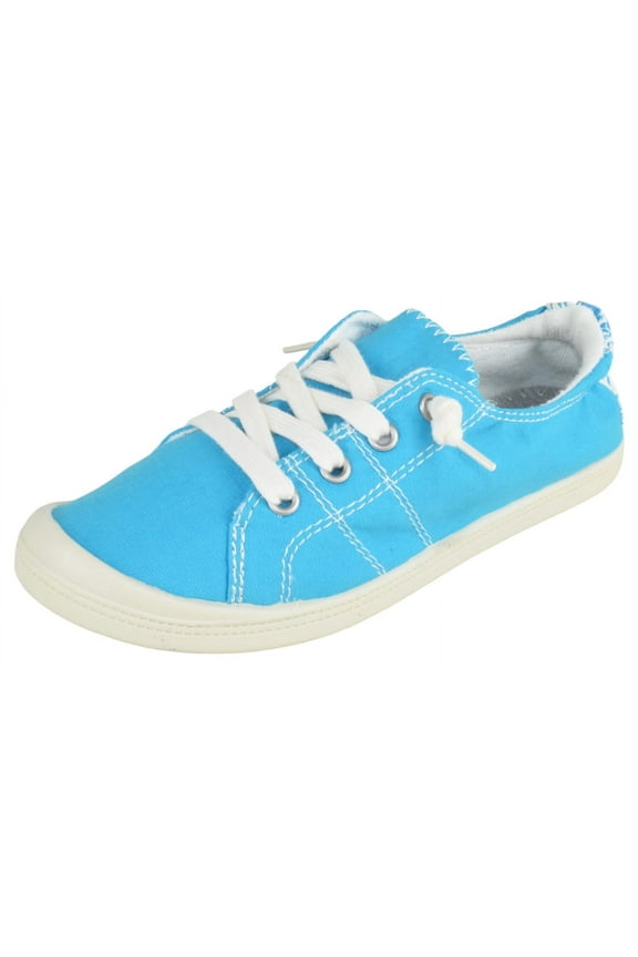 Flat Women's Shoes Linen Canvas Slip-On Sneakers Lace Up Loafers Comfortable Fashion Sneakers Comfort-01 Royal Blue 8