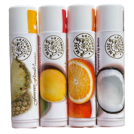 Forever Florals Fragranced Lip Balm Stick, 4 Pack