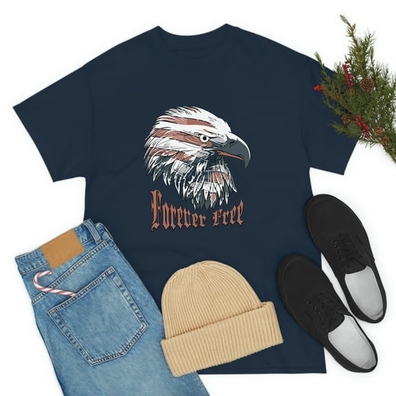 Forever Free Eagle USA Unisex Heavy Cotton Tee