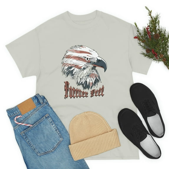 Forever Free Eagle USA Unisex Heavy Cotton Tee
