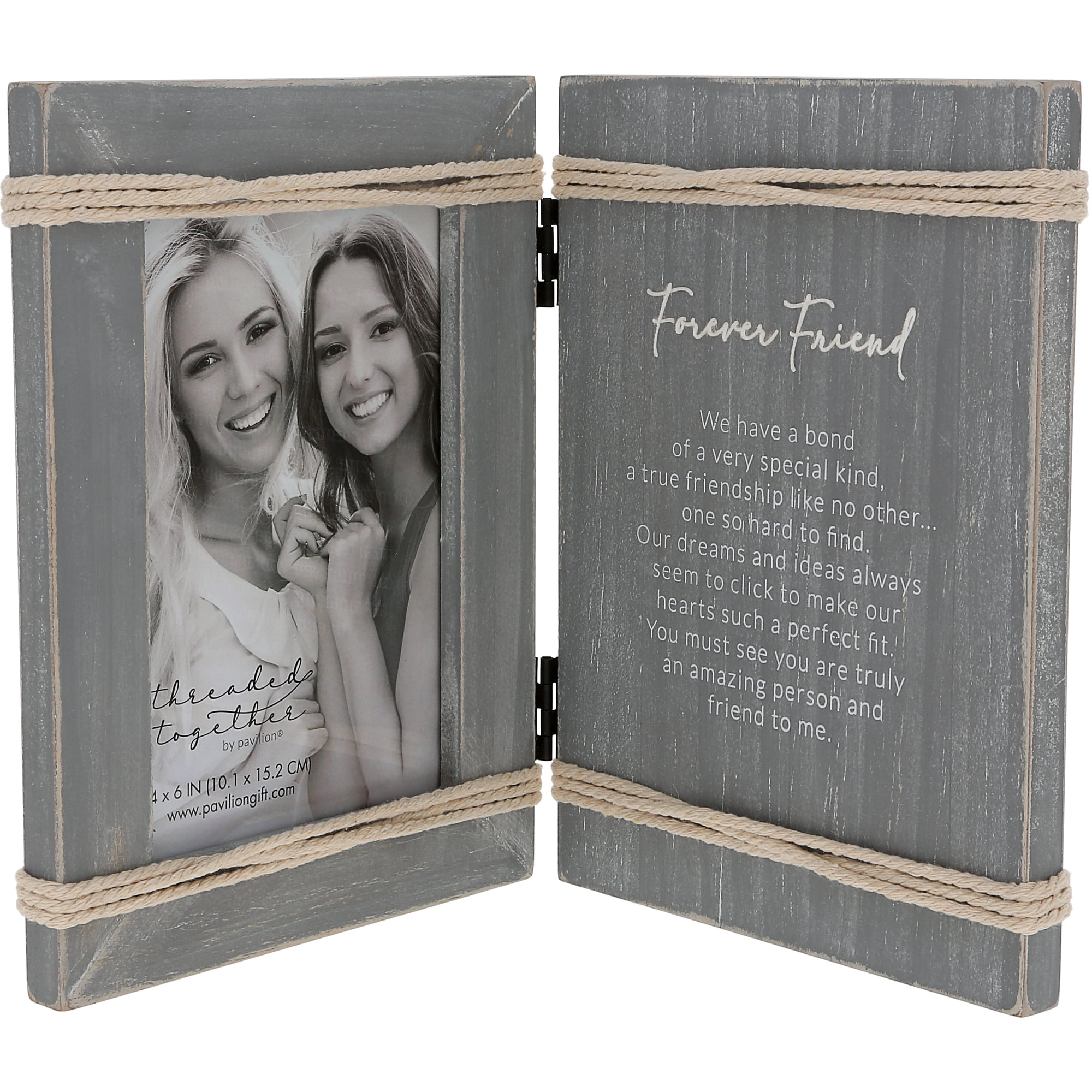 Forever Friend 5.5 x 7.5 Hinged Sentiment Frame (Holds 4 x 6 Photo ...