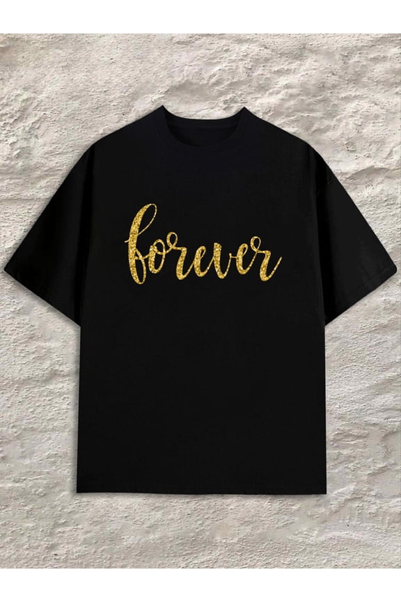 Forever Gold Tee men's black t shirts For summer Fall Classic Unisex Shirt Cotton tshirts Original Unisex Shirt Cotton tshirts Classic Unisex Shirt Printed tshirts